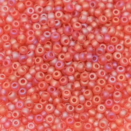 229-1037.SLC.1.jpg Seed Beads 10/0 Transparent Pink AB Matte - 20g Image
