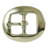 ¾" Center Bar Cart Buckle - Solid Brass/Nickel Plate