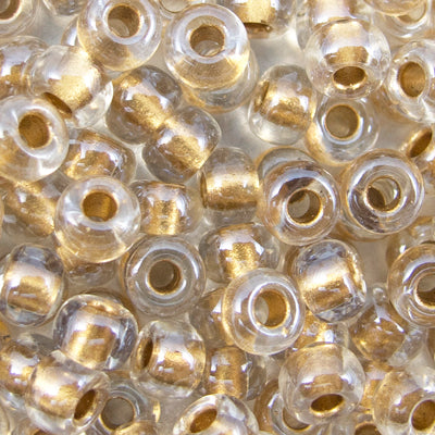 45-69234.SLC.jpg 6/0 Seed Beads - Metallic Gold Crystal 20g Image