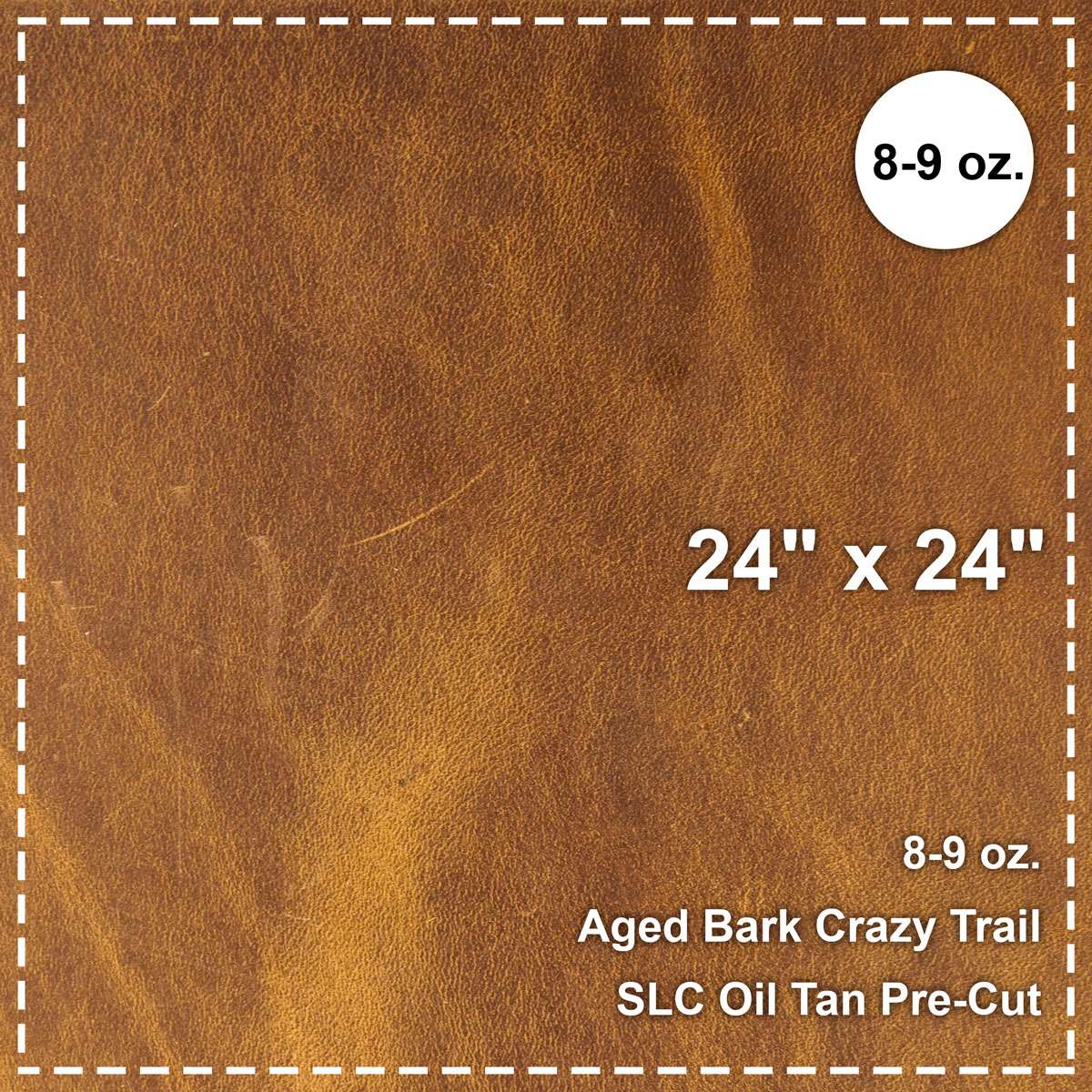 100-094.SLC.1.jpg 24"x 24" Aged Bark Crazy Trail Oil Tan Pre-Cut Image