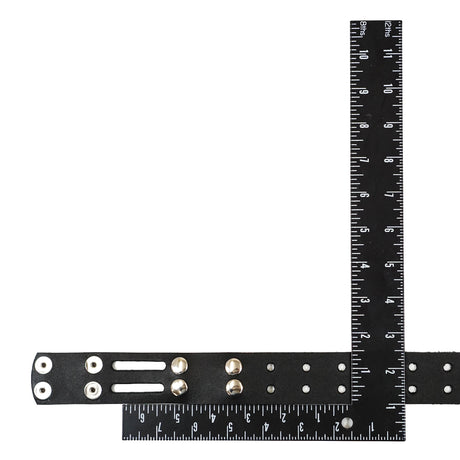 100-2029.SLC.2.jpg 1 1/2" Black Hermann Oak Double Hole Belt Blank w/ Snaps Image