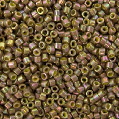 45-113133.SLC.jpg Delica Bead - Olive Opaque AB Gold Luster DB133 Image