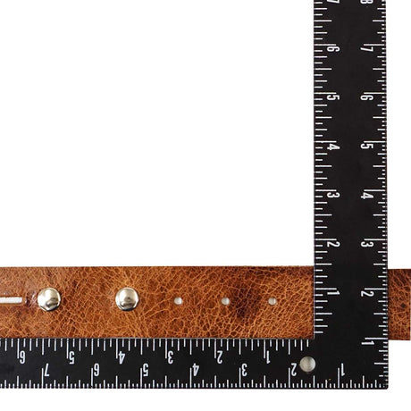 100-2173.SLC.3.jpg Single Hole Belt Blank w/ snaps - Buffalo Vintage Tan Image