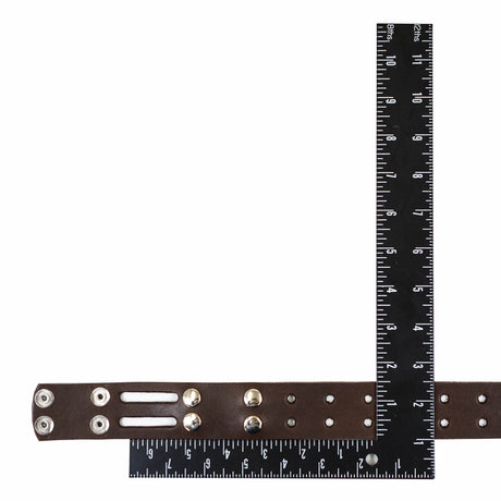 100-2039.SLC.2.jpg 1 1/2" Brown Hermann Oak Double Hole Belt Blank w/ Snaps Image