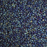 11/0 Seed Beads - Picasso Opaque Cobalt 23g
