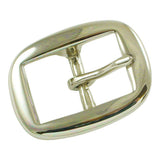 ¾" Oval Center Bar Buckle - Nickel