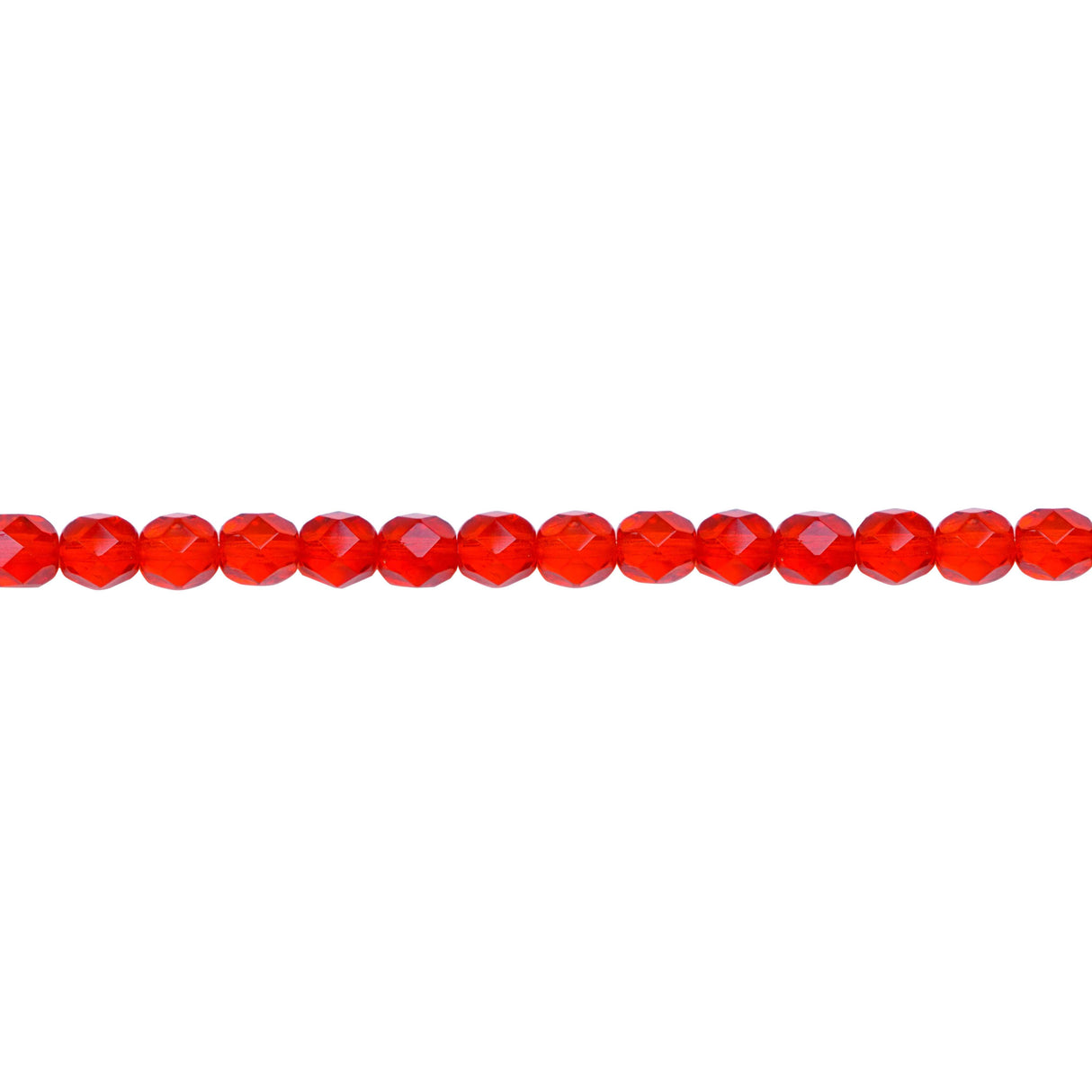 339-81.SLC.1.jpg 6mm Siam Ruby Bead Strand - Firepolished Image