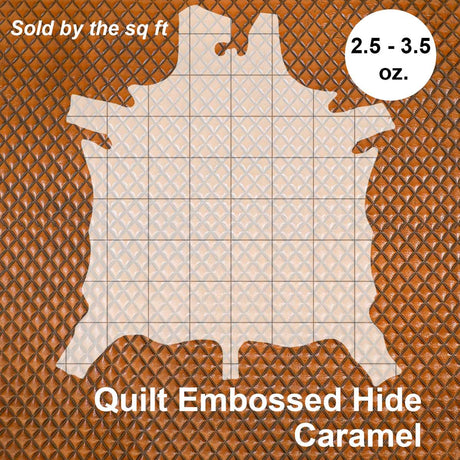 665-2200.SLC.3.jpg Embossed Quilt Hide - Caramel Image
