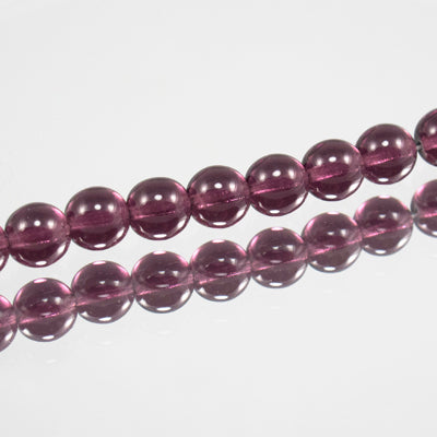 222-4146.SLC.jpg 8mm Plum Round Glass Bead Strand Image