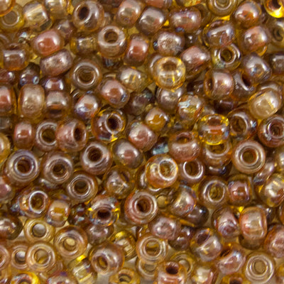 45-894501.SLC.jpg 8/0 Seed Beads - Picasso Saffron 22g Image