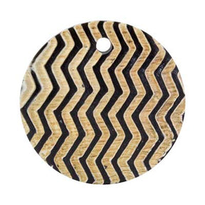 ZigZag Round Pendant