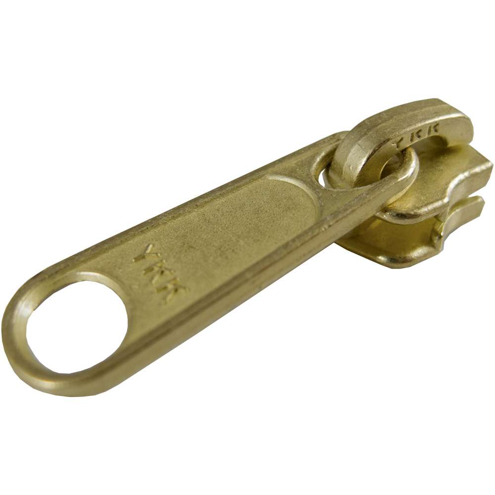 129-1355.SLC.jpg YKK #5 Locking Zipper Pull - Solid Brass Image