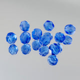 6mm Sapphire Bead Strand - Firepolished