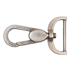 1 1/4" Deco Push Gate Swivel Snap - Antique Nickel