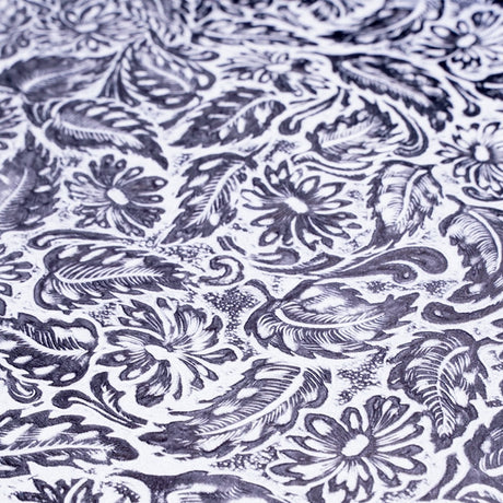 DFL.White and Black.03.jpg Daisy Floral Embossed Cow Image