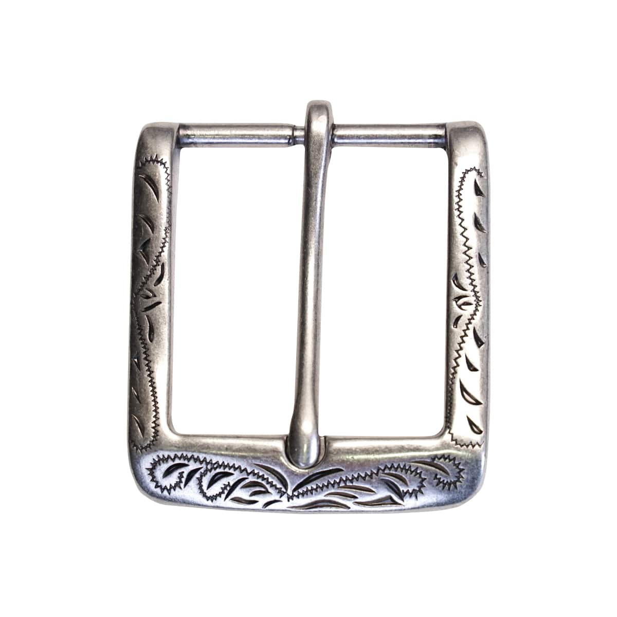 378-3206.SLC.2.jpg 1 ½" Rounded Engraved Buckle - Antique Nickel Image