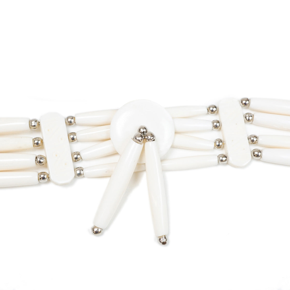 16-5455.SLC.1.jpg Bone Choker - White W/Drop Image