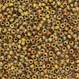 11/0 Seed Beads - Picasso Brown Tan Matte 22g