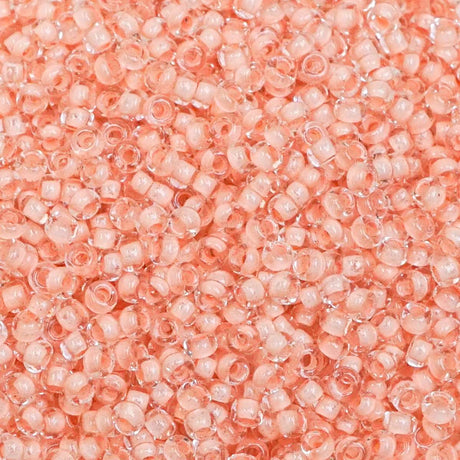 229-1027.SLC.1.jpg Seed Beads 10/0 Peach Crystal Lined - 20g Image