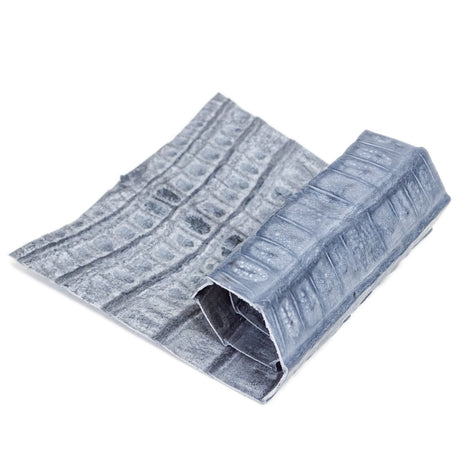 76-4.SLC.2.jpg Trimmed Caiman Tail - Slate Grey Image