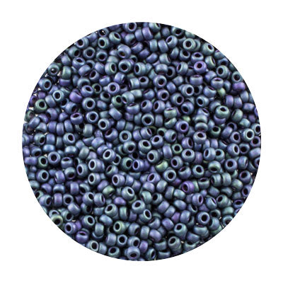 451192064.SLC.jpg 11/0 Seed Beads - Matte Metallic Blue Green 8.5g Image
