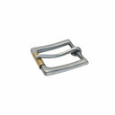 Old Silver And Brass Rugged Roller Buckle