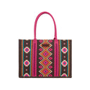 Hot Pink Wrangler Wide Canvas Tote