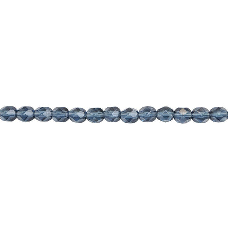 339-71.SLC.1.jpg 6mm Montana Blue Bead Strand - Firepolished Image