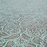 DFL.Turquoise Brown.04.jpg Daisy Floral Embossed Cow Image