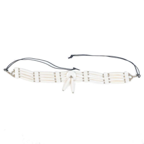 16-5455.SLC.2.jpg Bone Choker - White W/Drop Image