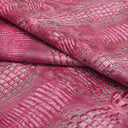 Flamingo Embossed Gator on Cow