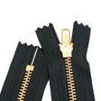 85-12.SLC.03.jpg 18" Finished Zipper - Black/Brass Image