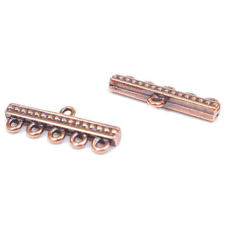 244-305618.SLC.2.jpg 26mm 5 Strand Dots Link - Antique Copper Image
