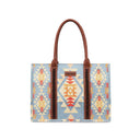 Brown Wrangler Wide Canvas Tote