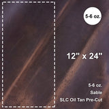 579-1030.SLC.1.jpg Sable 5-6 oz. Oil Tan Pre-Cut 12" x 24" Image