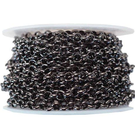 222-439.SLC.03.jpg 4mm Rolo Chain - Gunmetal Ft Image