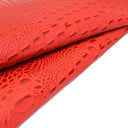 Ferrari Red Embossed Gator on Cow