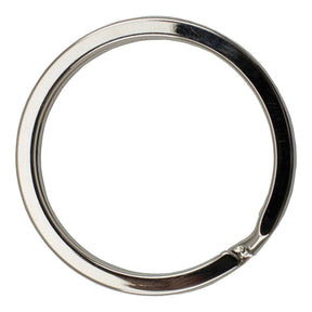 Key Rings, Nickel Plate 1 1|4 Flat, flat view