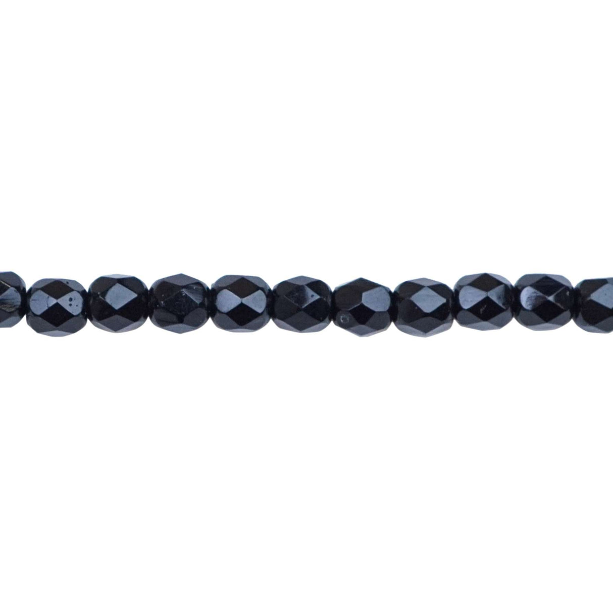 339-33.SLC.1.jpg 4mm Jet Bead Strand - Firepolished Image