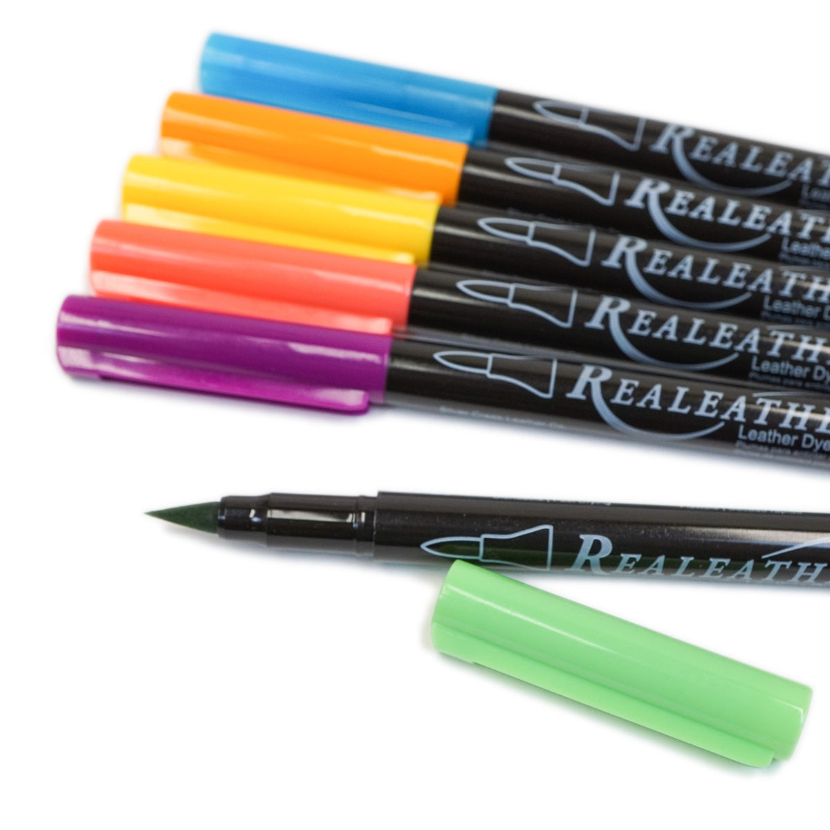 28-03.SLC.2.jpg Leather Dye Pen Pack - Brights Image