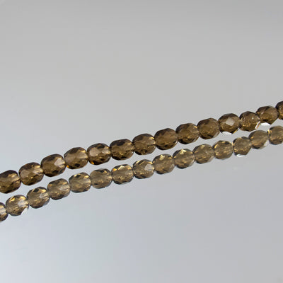 339-37.SLC.jpg 4mm Smoky Topaz Bead Strand - Firepolished Image