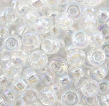 6/0 Seed Beads - Crystal AB 20g