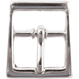 ¾" Center Bar Buckle - Nickel Plate