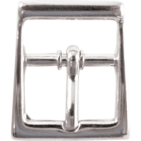 ¾" Center Bar Buckle - Nickel Plate