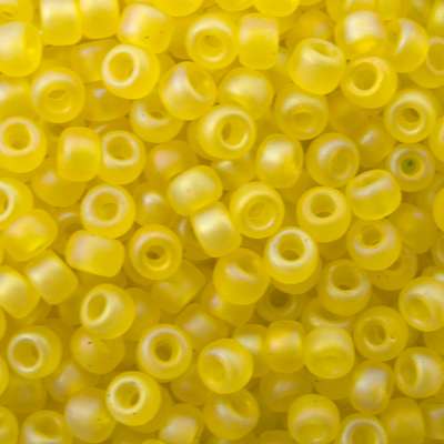 45-89136.SLC.jpg 8/0 Seed Beads - Matte Transparent Yellow AB 22g Image
