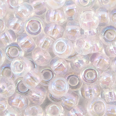 45-69265.SLC.jpg 6/0 Seed Beads - Transparent Pale Pink AB 20g Image