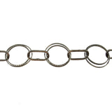 Antique Silver Double Loop Chain by the Inch