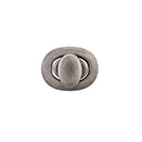 Antique Nickel Oval Turn Lock Clasps