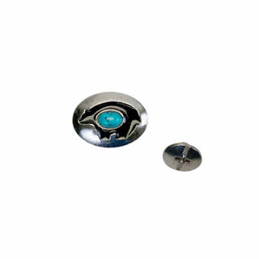 3/4" Turquoise Bear Concho