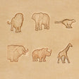 3DAA.SLC.default.jpg 3D African Animal Stamps Image